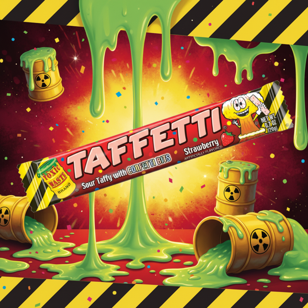 Toxic waste taffetti