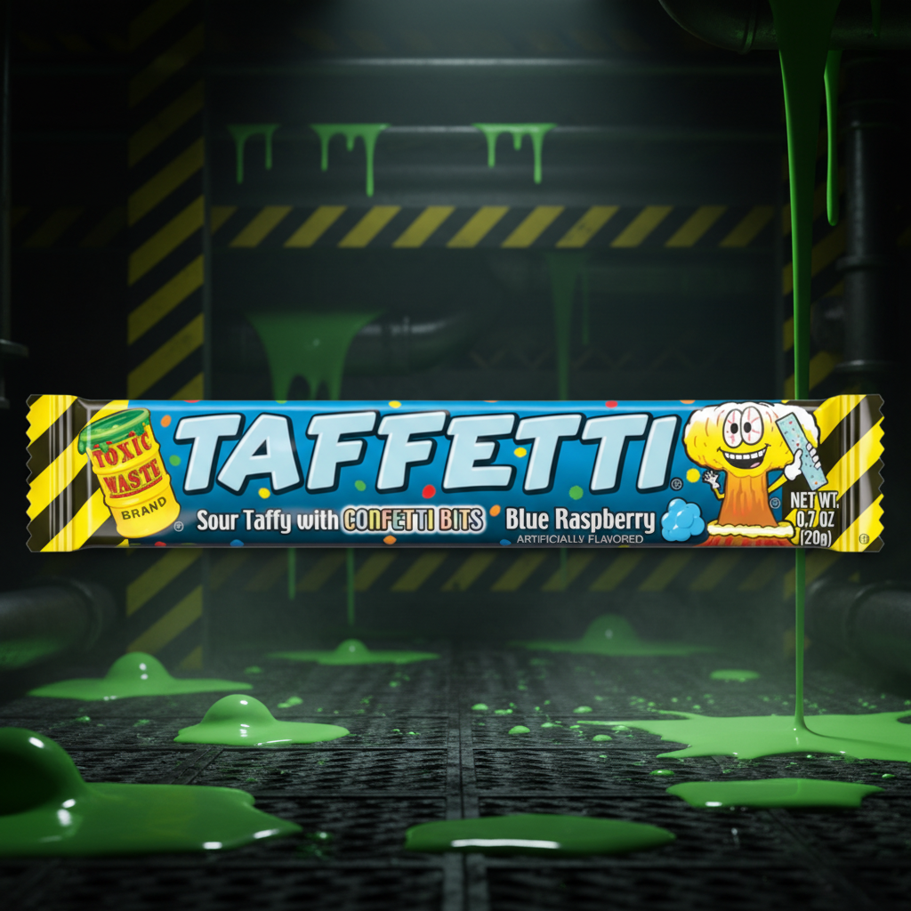 Toxic waste taffetti