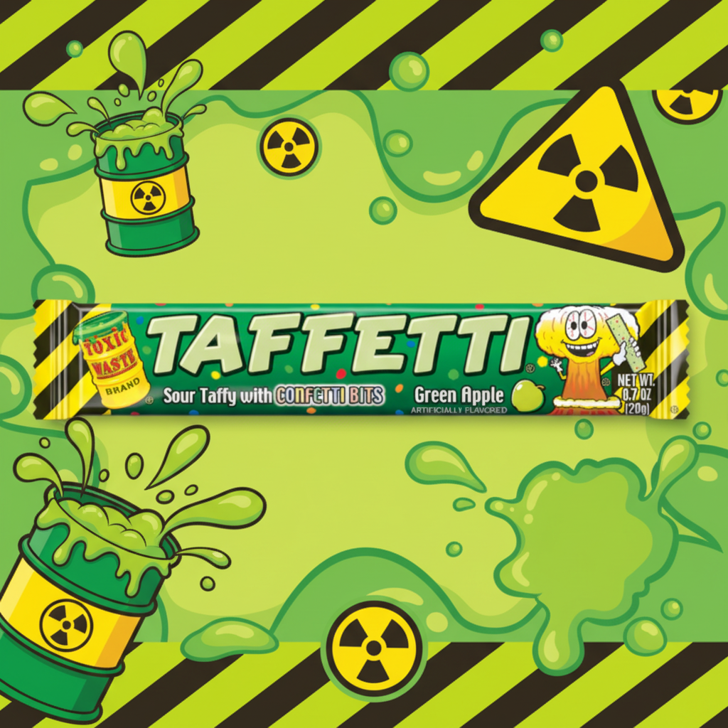 Toxic waste taffetti